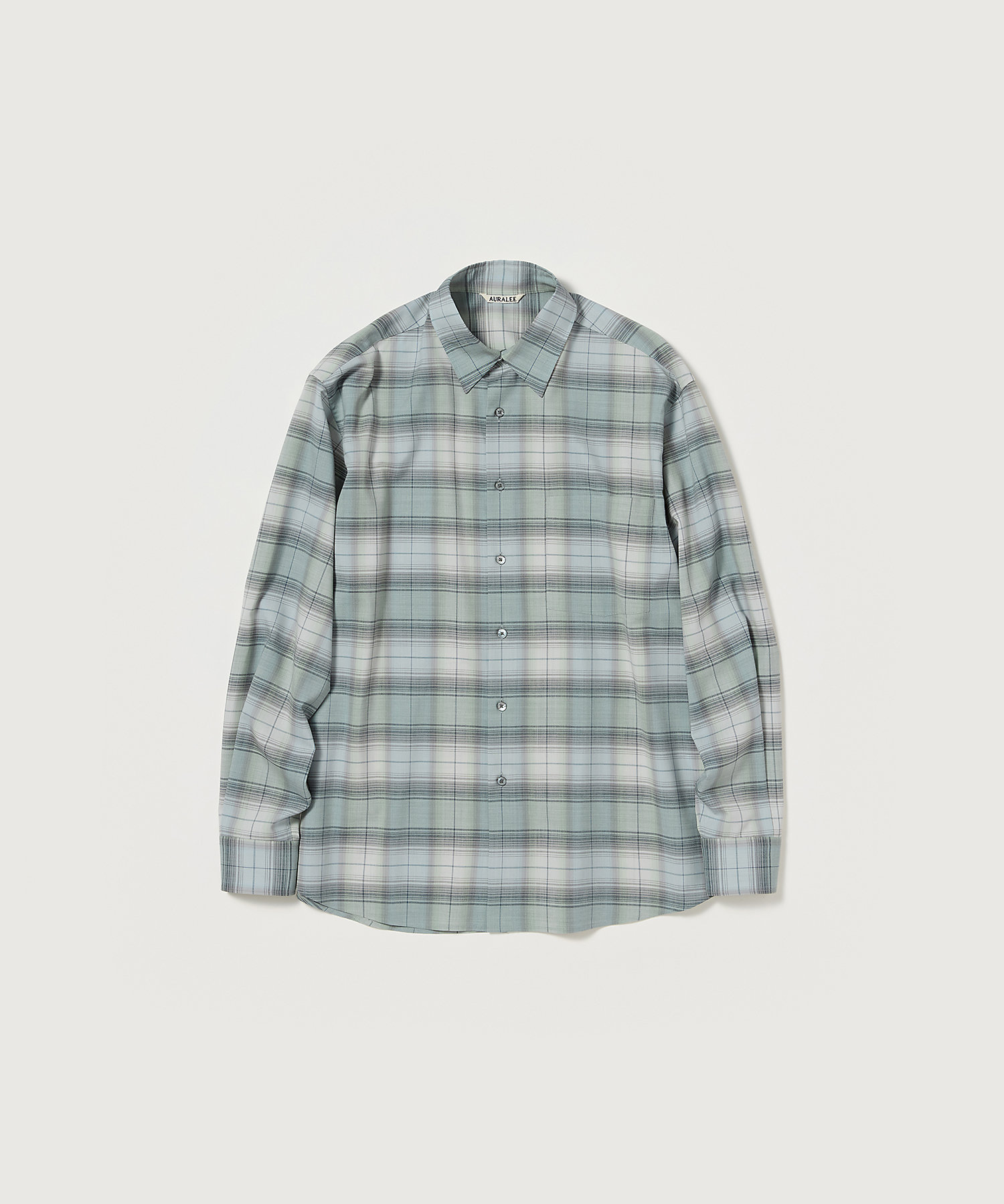 シャツ SUPER LIGHT WOOL CHECK SHIRT