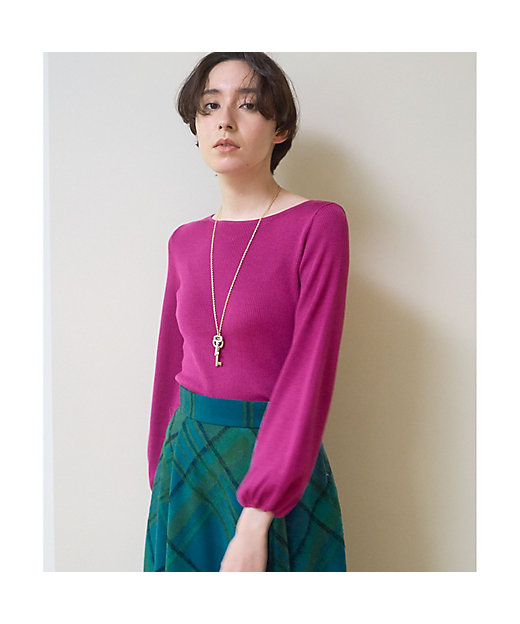 ウールシルクリブフロンタブル プルオーバー | ANAYI/アナイ | 三越