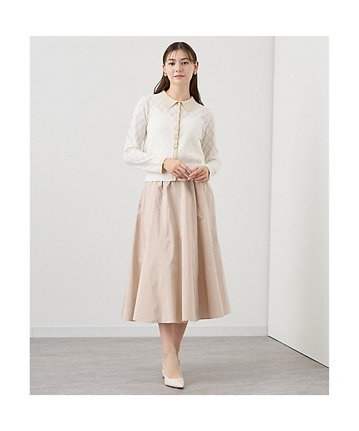 シャイニータフタギャザーフレア スカート | ANAYI/アナイ | 三越