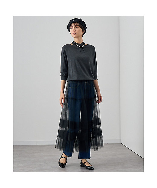 チュールティアードギャザー スカート | ANAYI/アナイ | 三越伊勢丹