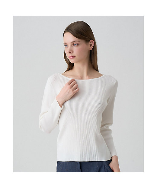 レーヨンナイロンリブ プルオーバー | ANAYI/アナイ | 三越伊勢丹