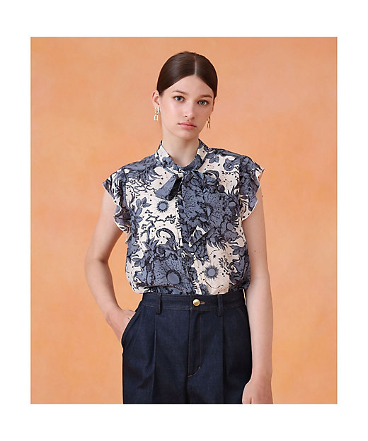 コンスティレーションプリントボウタイブラウス | ANAYI/アナイ | 三越