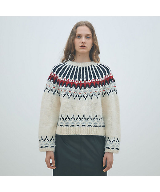 ビジュージャカード クルーネックプルオーバー | maison TOMORROWLAND