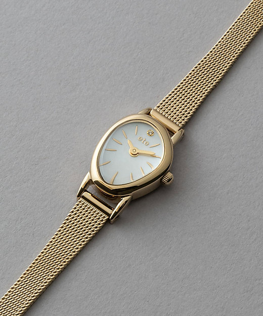 ダイヤモンド ジェムフェイス メッシュベルト ウォッチ | ete bijoux