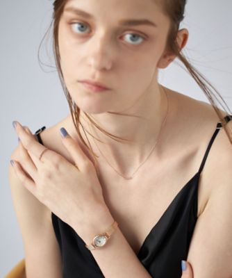 ダイヤモンド ジェムフェイス メッシュベルト ウォッチ | ete bijoux