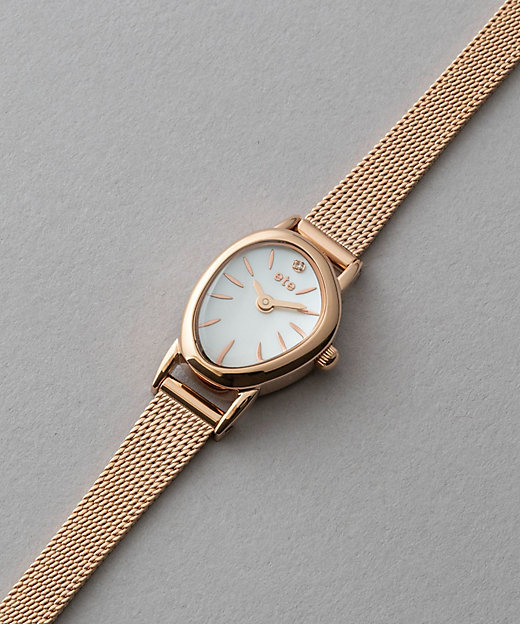 ダイヤモンド ジェムフェイス メッシュベルト ウォッチ | ete bijoux