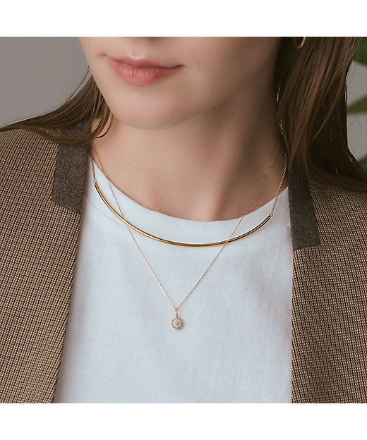 K10／K5 シェル／ラブラドライトネックレスチャームセット