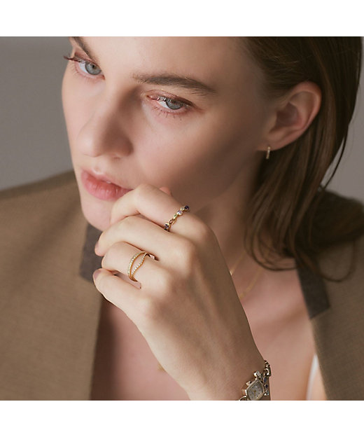 Limited Edition》K10マルチストーンリング | agete