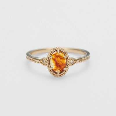 K5アンバーピンキーリング | agete/アガット | 三越伊勢丹オンライン