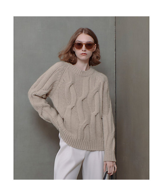 ランダムケーブルプルオーバー | allureville (Women)/アルアバイル