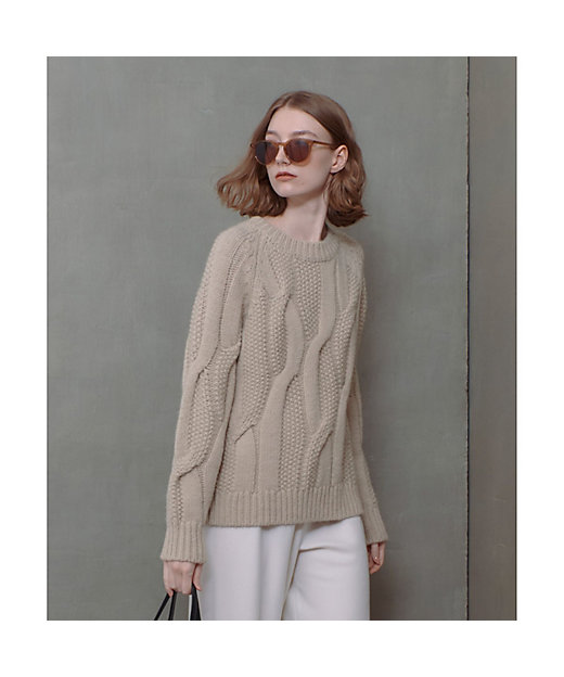 ランダムケーブルプルオーバー | allureville (Women)/アルアバイル