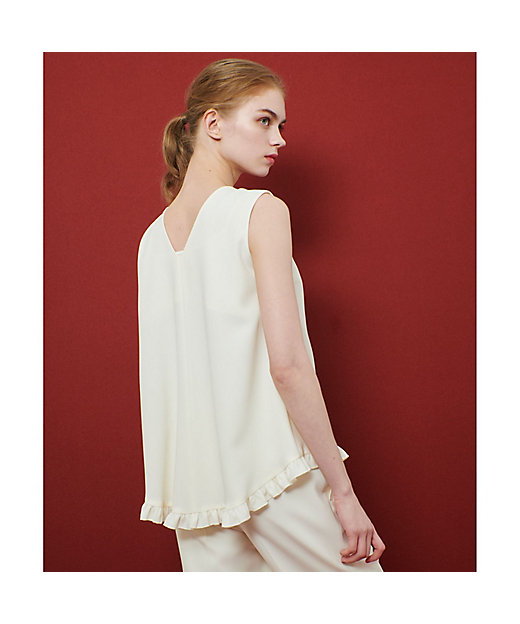 LOULOU WILLOUGHBY】パールネックレス付きフリル