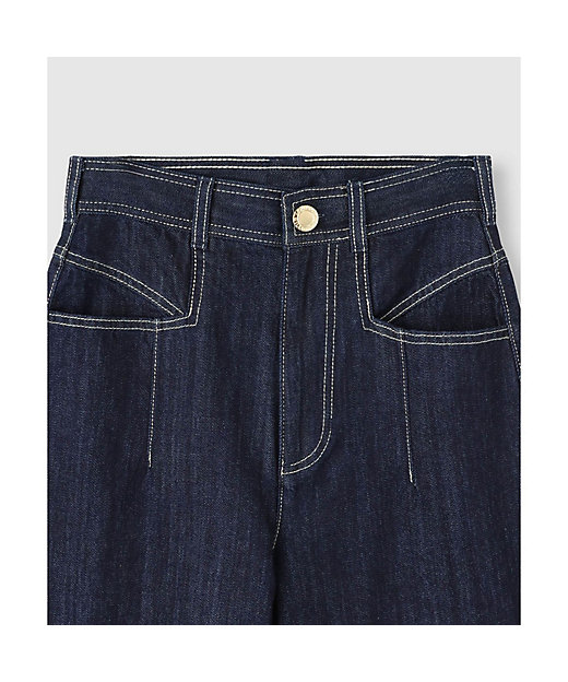 ◇【LOULOU WILLOUGHBY】デニムバギーパンツ