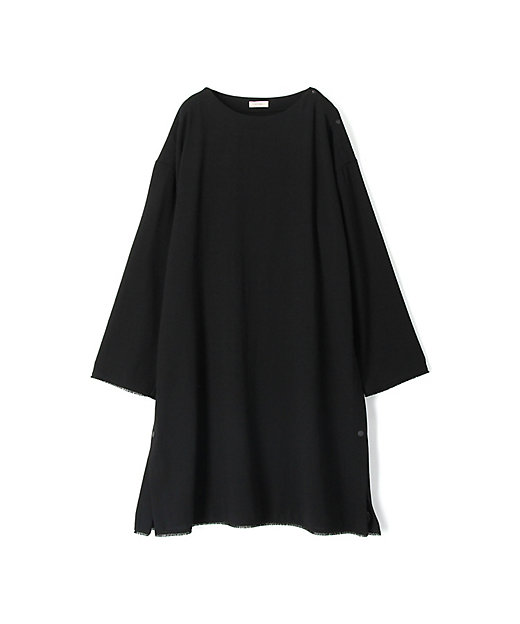 ハイツイストジョーゼット ボートネックチュニックブラウス | maison