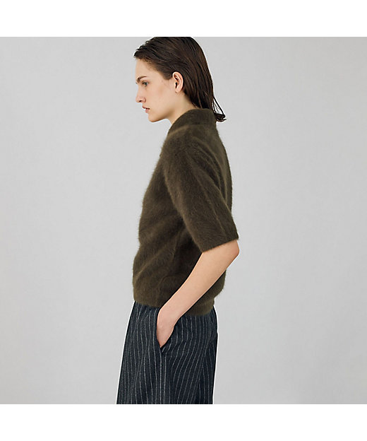 フォックスカシミヤ シャツカラープルオーバー | maison TOMORROWLAND