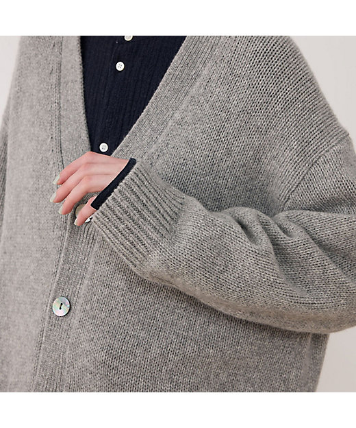 ファインウール Vネックカーディガン | GALERIE VIE (Women