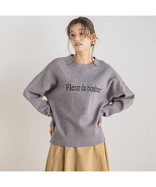 WEB限定】ロゴニット≪手洗い可能≫ | Droite lautreamont (Women