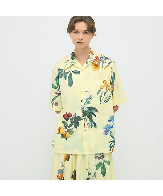 CABaN コットン Green Showerプリント ハーフスリーブ