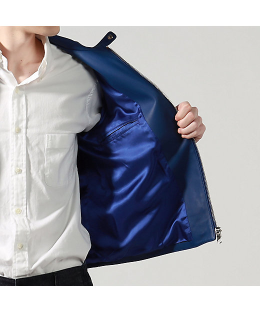 別注】DENIM×TOMORROWLAND ラムレザー シングル