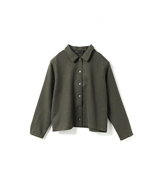 mizuiro ind ウールブレンドベーシックシャツ | mizuiro ind