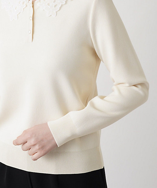 付け襟2WAYニット | Leilian (Women)/レリアン | 三越伊勢丹