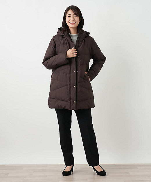 クロスステッチダウンコート | Leilian (Women)/レリアン | 三越伊勢丹