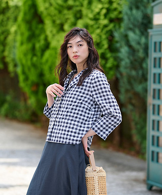 ギンガムチェックジャケット | CARA O CRUZ (Women)/キャラ・オ