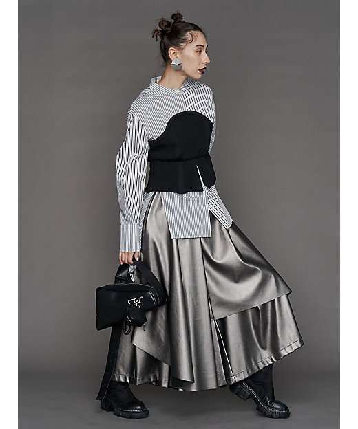 KNIT BUSTIER DOCKING SH【セットアップ着用可能