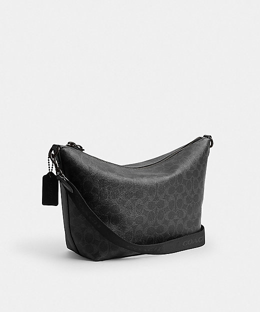 トップ ジップ メッセンジャー バッグ・シグネチャー キャンバス