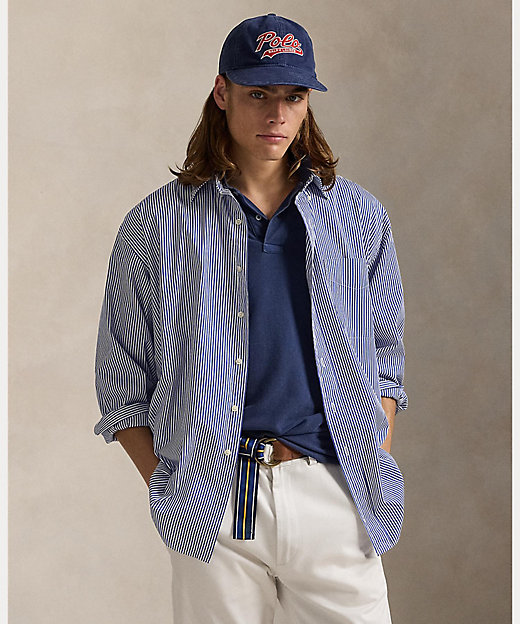 ストライプド ビッグ シャツ MNPOWOV16824198 | POLO