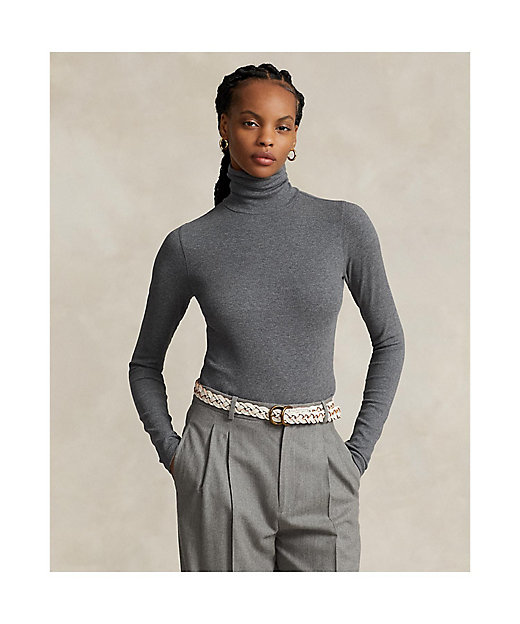 ストレッチ リブド タートルネック WMPOKNINC020142