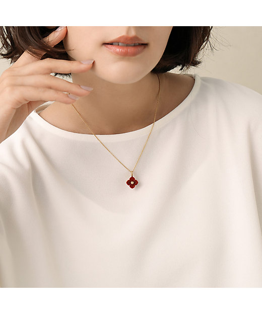 カーネリアン フラワー ネックレス VBMP401540CA