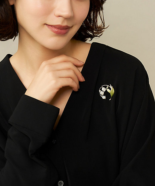 白蝶貝 すずらん ブローチ VBRV6139 MP | VENDOME BOUTIQUE