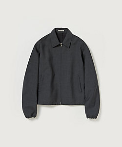 ブルゾン ALPACA WOOL SILK TWEED ZIP