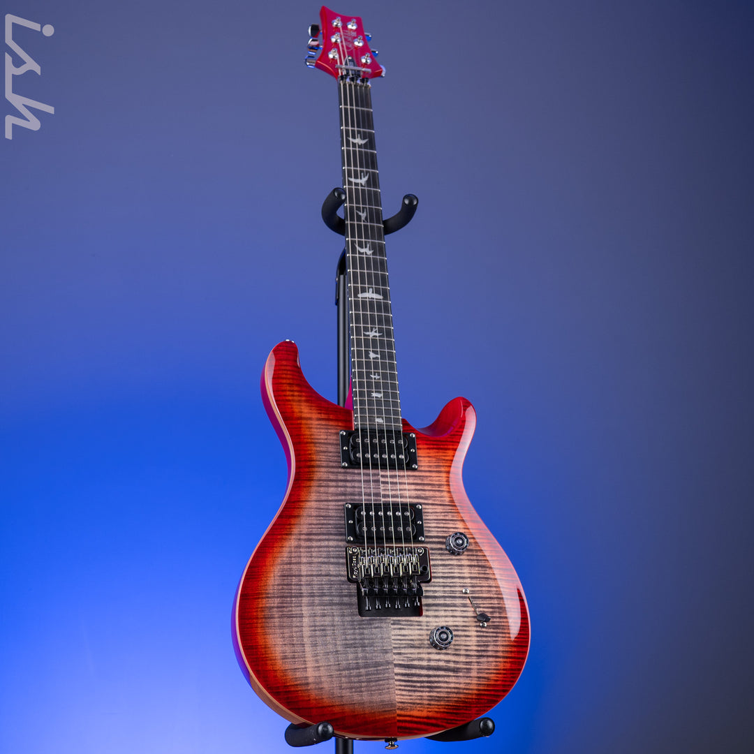 PRS SE Custom 24 Floyd Electric Guitar Charcoal Cherry Burst *2025