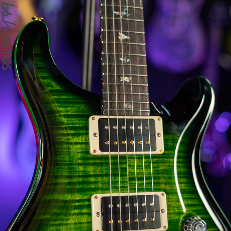 PRS Custom 24 35th Anniversary 10 Top Emerald Green w/ Black Wrap