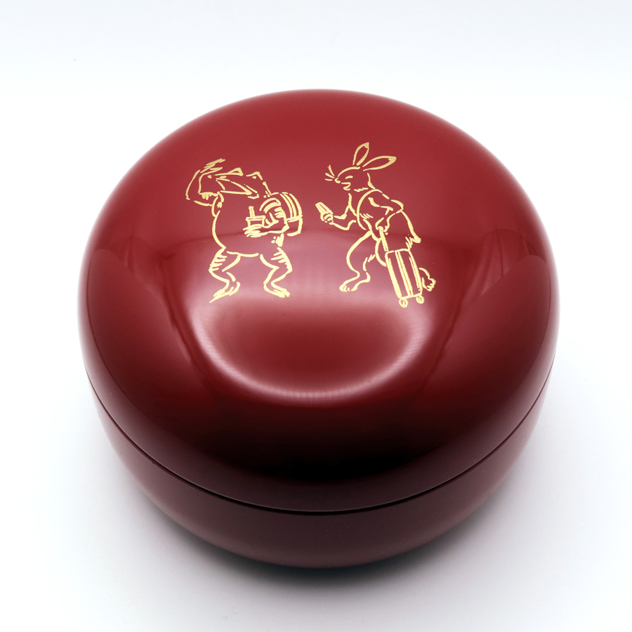 ボンボニエール モダン鳥獣戯画 | ボンボン入れ お菓子入れ 漆器の井助