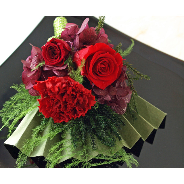 プリザーブドフラワー 花扇 漆器セット 漆器の井助