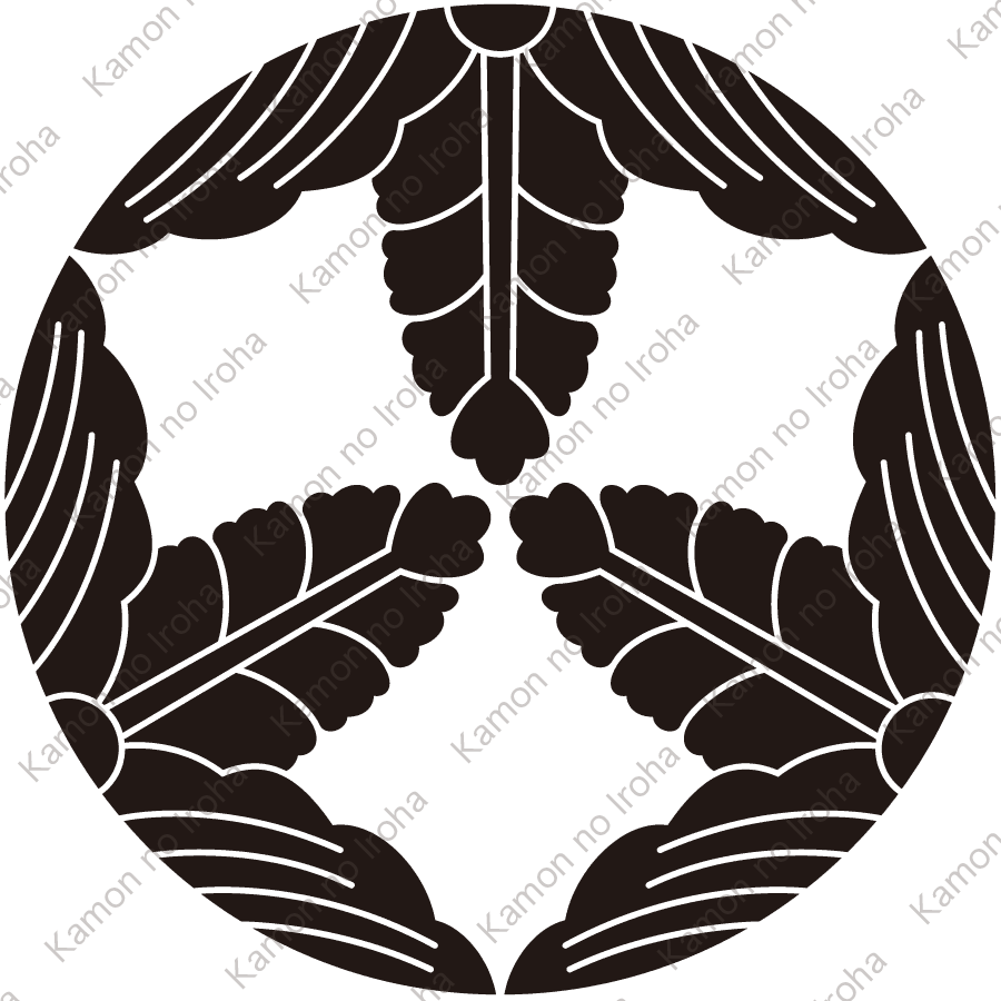 三つ割り花桐紋（みつわりはなきり）：家紋のいろは