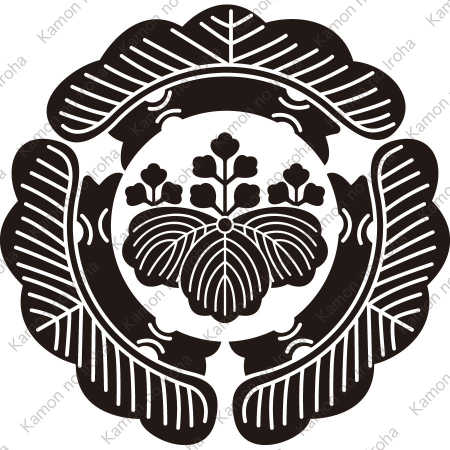 三つ松に五三桐紋（みつまつにごさんきり）：家紋のいろは