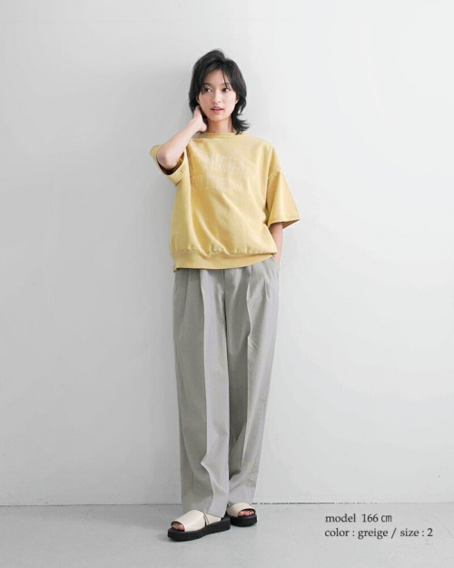 YLEVE イレーヴ ウール シャンブレー トラウザー パンツ “WOOL