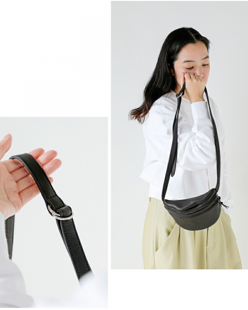 Aeta アエタ <br>DA111 WAIST POUCH S ディアレザー ウエスト ポーチ S