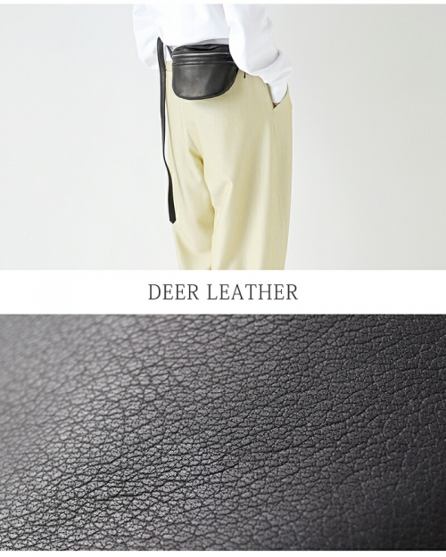 Aeta アエタ <br>DA111 WAIST POUCH S ディアレザー ウエスト ポーチ S