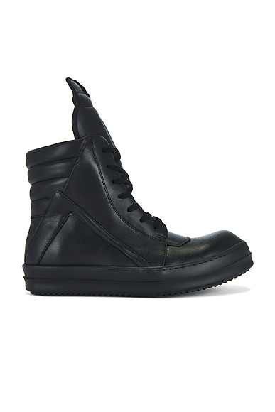 Rick Owens Geobasket Sneakers in Black | FWRD