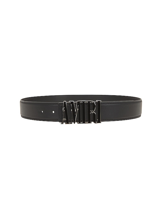 Amiri Nappa Amiri Core 4cm Belt in Black | FWRD