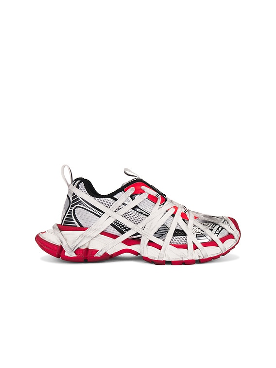 Balenciaga 3xl Extreme Lace Sneaker in Grey, Red, Black, & White