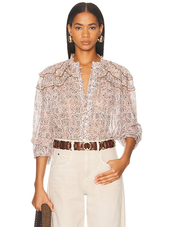 Isabel Marant Etoile Christa Top in ECRU | FWRD