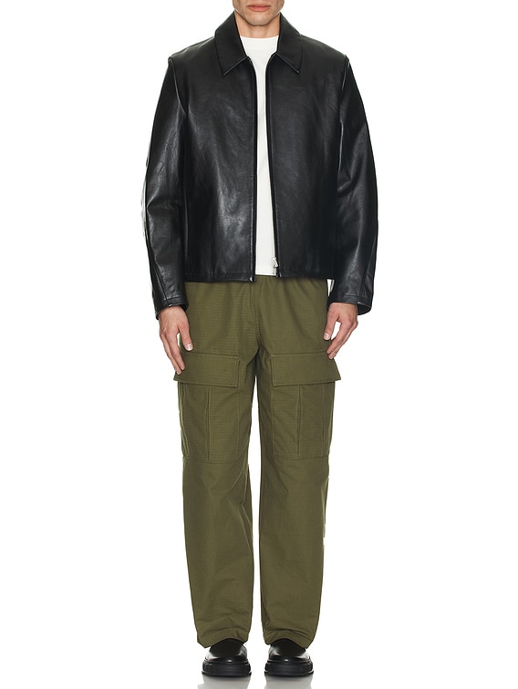 POST ARCHIVE FACTION (PAF) 6.0 Leather Jacket in Black | FWRD