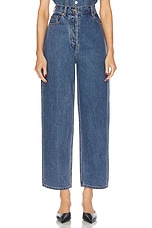 Ronny Kobo Crawford Straight Leg in Light Wash Blue | FWRD