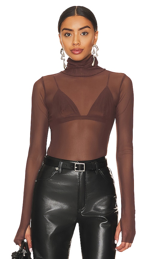AFRM x REVOLVE Milo Bodysuit in Cappuccino | REVOLVE